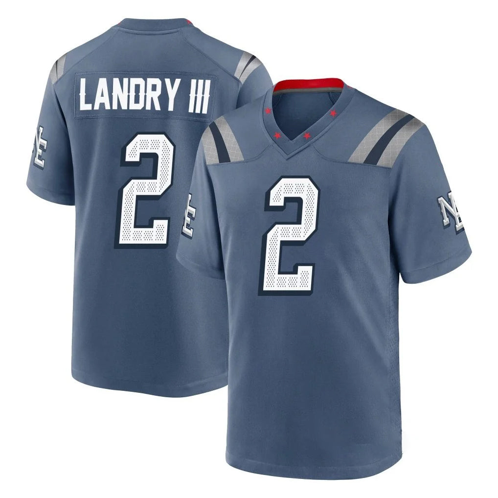 CAdoa NE.Patriots #2 Harold Landry III Player Blue Rivalries Collection Home Game Stitched Jerseys