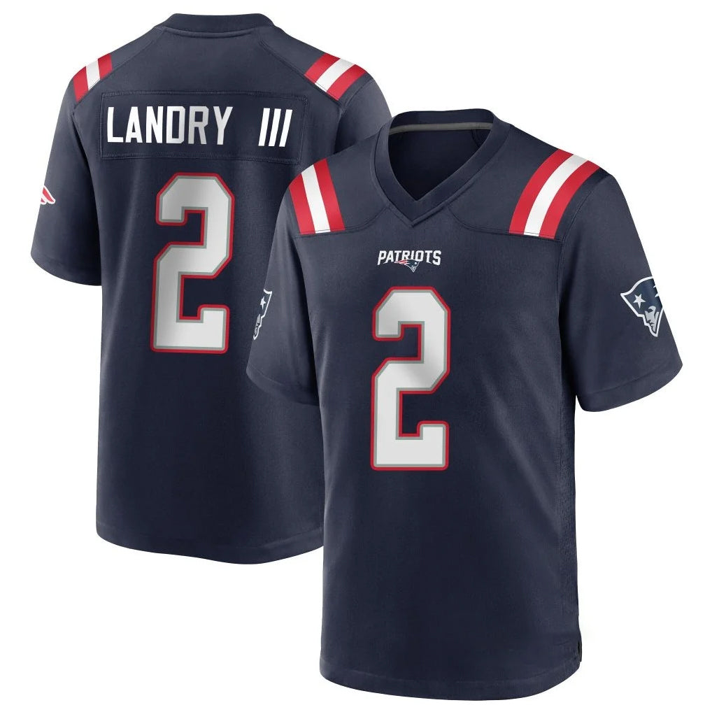 CAdoa NE.Patriots #2 Harold Landry III Player Navy Home Game Stitched Jerseys