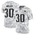 CAdoa NE.Patriots #30 Jam Miller Player Arctic Camo Salute To Service Limited Game Stitched Jerseys