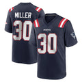 CAdoa NE.Patriots #30 Jam Miller Player Navy Home Game Stitched Jerseys