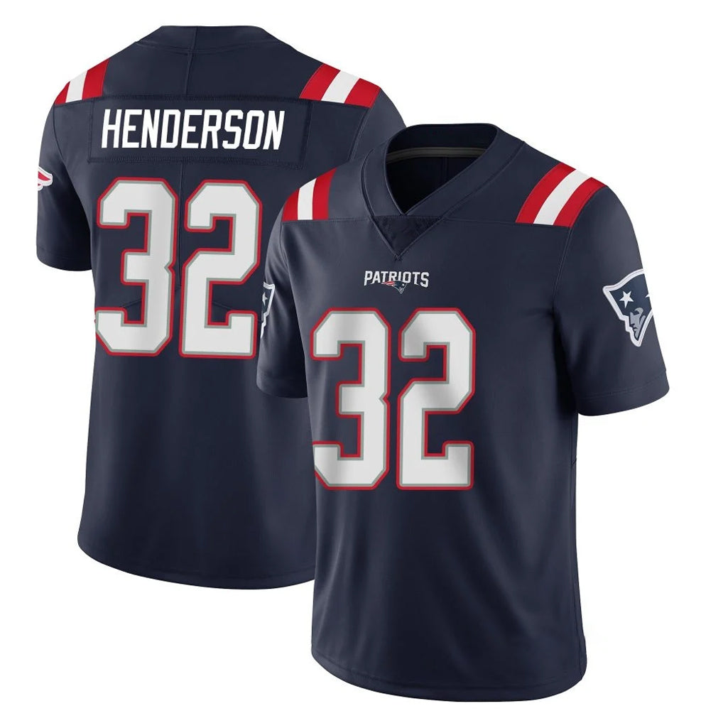 CAdoa NE.Patriots #32 TreVeyon Henderson Player Navy Vapor Untouchable Home Game Stitched Jerseys