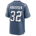 CAdoa NE.Patriots #32 TreVeyon Henderson Player Storm Blue Rivalries Collection Game Stitched Jerseys