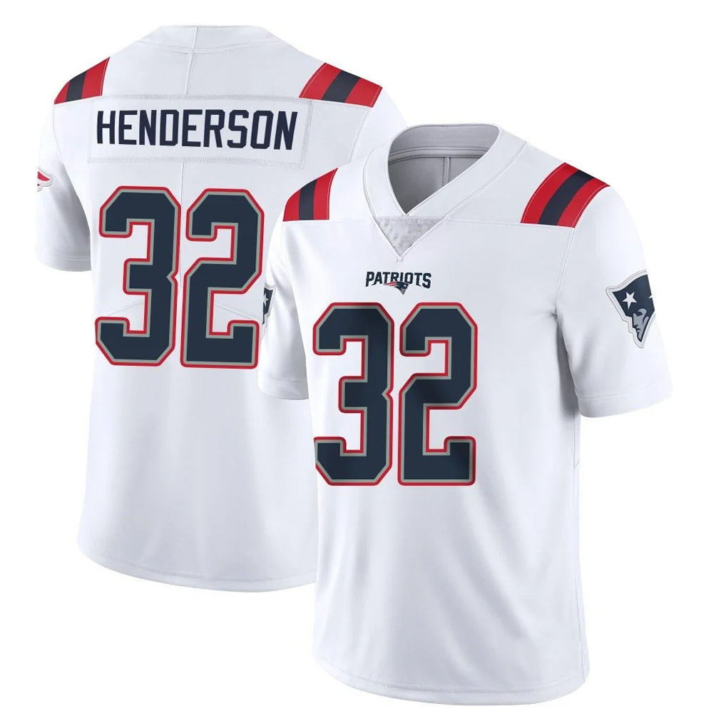 CAdoa NE.Patriots #32 TreVeyon Henderson Player White Vapor Untouchable Home Game Stitched Jerseys