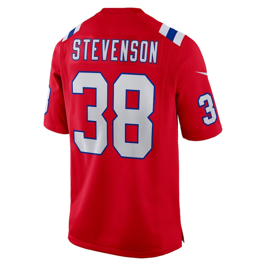 CAdoa NE.Patriots #38 Rhamondre Stevenson Player Red Home Game Stitched Jerseys