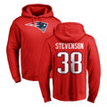 CAdoa NE.Patriots #38 Rhamondre Stevenson Player Red LOGO Pullover Hoodies Home Game Stitched Jerseys