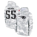 CAdoa NE.Patriots #55 Jared Wilson Player Arctic Camo Salute to Service Pullover Hoodies Limited Game Stitched Jerseys