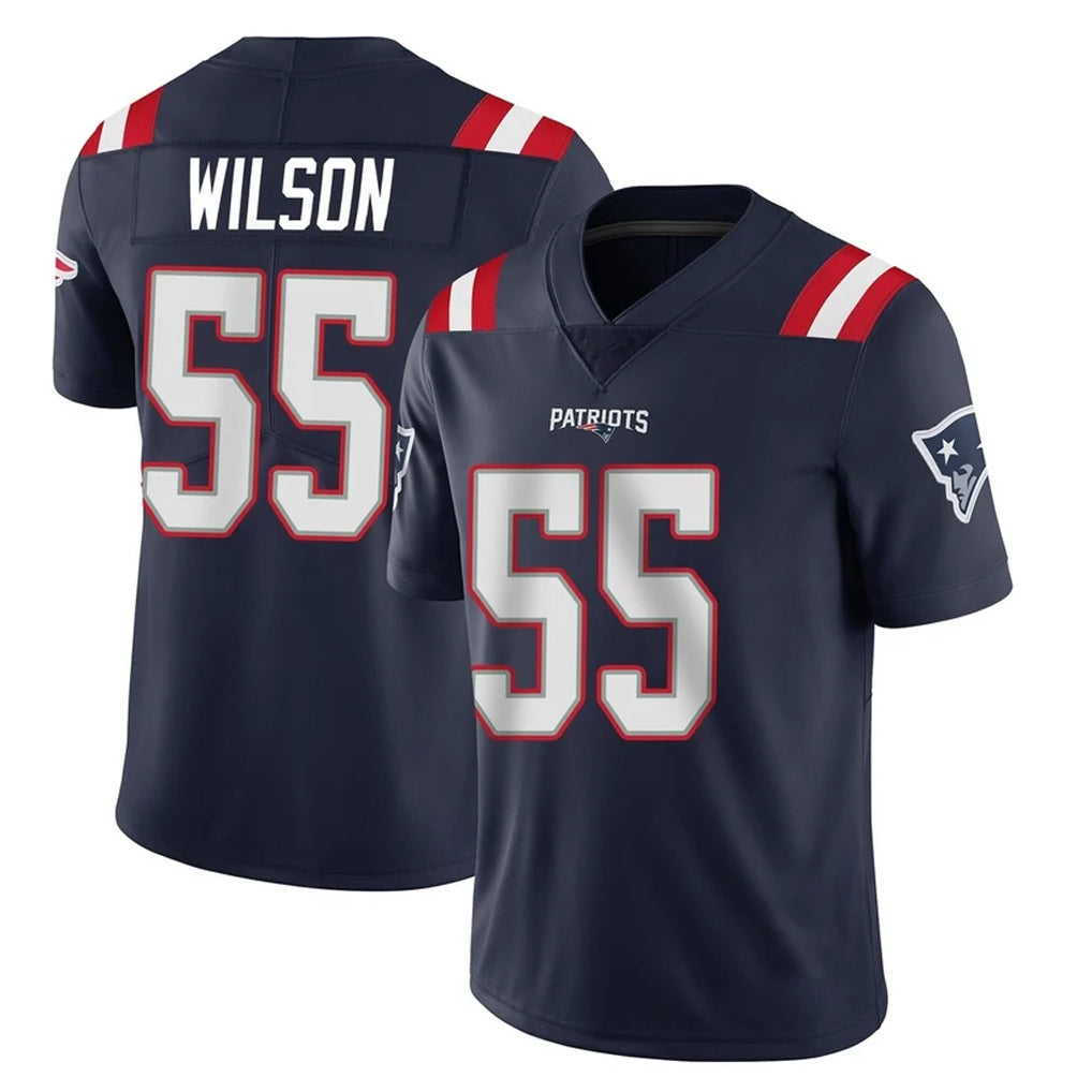 CAdoa NE.Patriots #55 Jared Wilson Player Navy Vapor Untouchable Home Game Stitched Jerseys