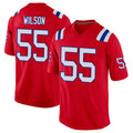 CAdoa NE.Patriots #55 Jared Wilson Player Red Home Game Stitched Jerseys