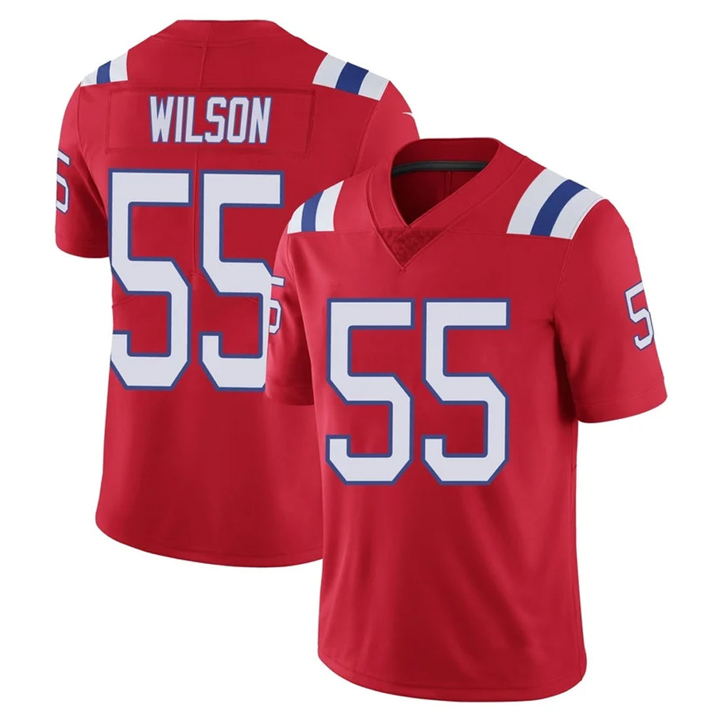 CAdoa NE.Patriots #55 Jared Wilson Player Red Vapor Untouchable Home Game Stitched Jerseys