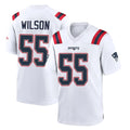CAdoa NE.Patriots #55 Jared Wilson Player White Home Game Stitched Jerseys