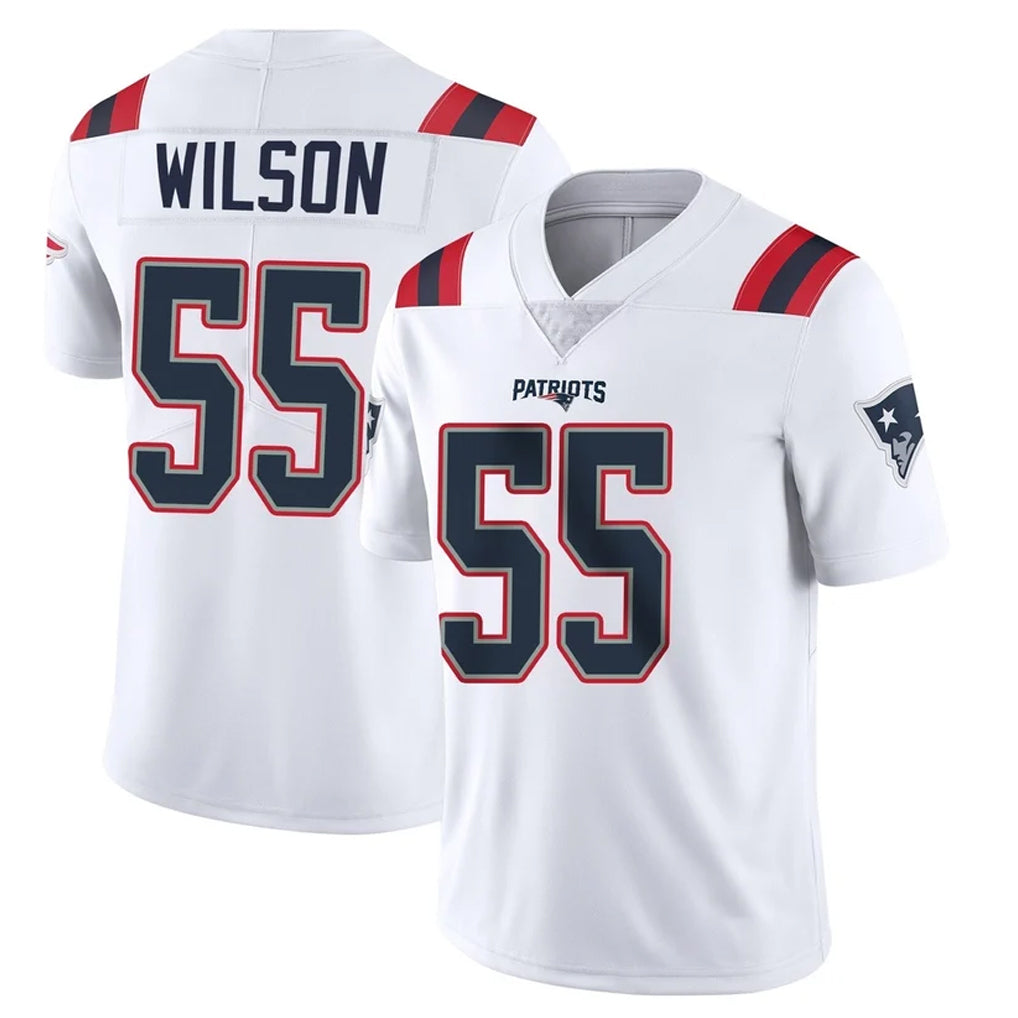 CAdoa NE.Patriots #55 Jared Wilson Player White Vapor Untouchable Home Game Stitched Jerseys