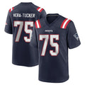 CAdoa NE.Patriots #75 Alijah Vera-Tucker Player Navy Home Game Stitched Jerseys