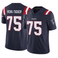 CAdoa NE.Patriots #75 Alijah Vera-Tucker Player Navy Limited Vapor F.U.S.E. Home Game Stitched Jerseys