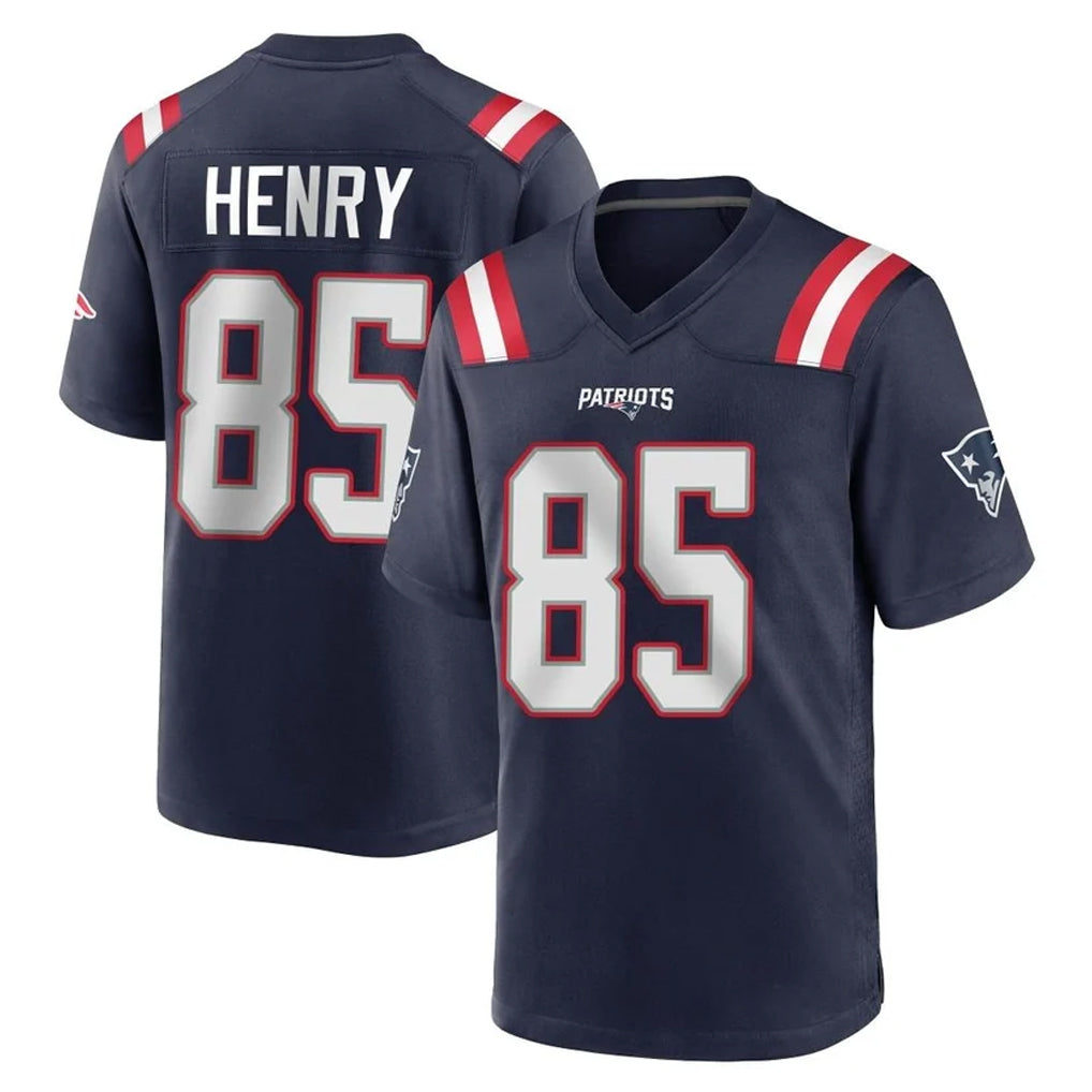 CAdoa NE.Patriots #85 Hunter Henry Player Navy Home Game Stitched Jerseys