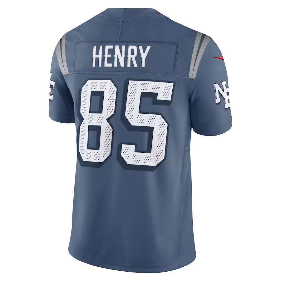 CAdoa NE.Patriots #85 Hunter Henry Player Storm Blue Rivalries Collection Limited Stitched Jerseys