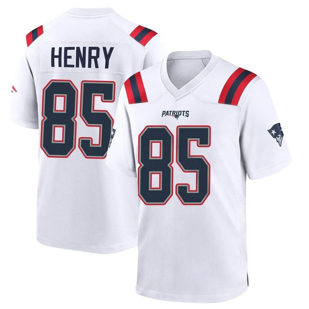 CAdoa NE.Patriots #85 Hunter Henry Player White Home Game Stitched Jerseys