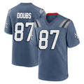 CAdoa NE.Patriots #87 Romeo Doubs Player Blue Rivalries Collection Home Game Stitched Jerseys