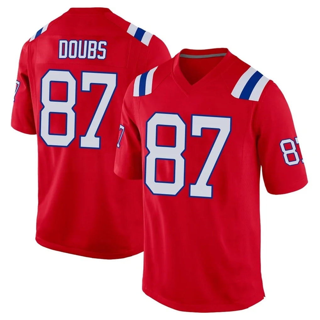 CAdoa NE.Patriots #87 Romeo Doubs Player Red Home Game Stitched Jerseys