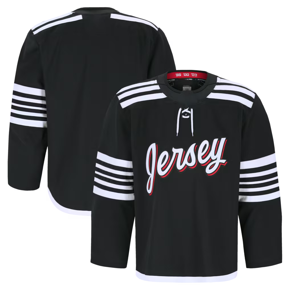 CAdoa N.Jersey Devils Black Alternate Authentic Pro Jerseys