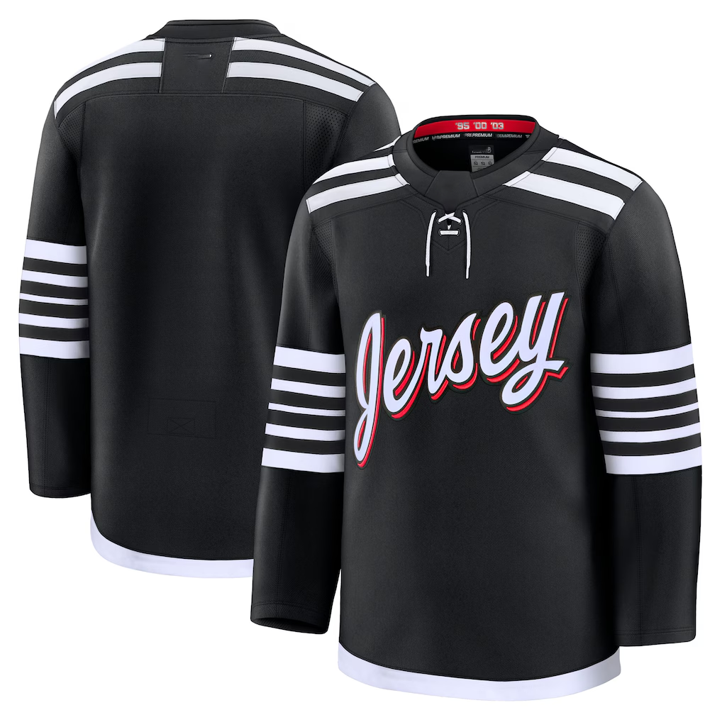 CAdoa N.Jersey Devils Black Alternate Premium Jerseys