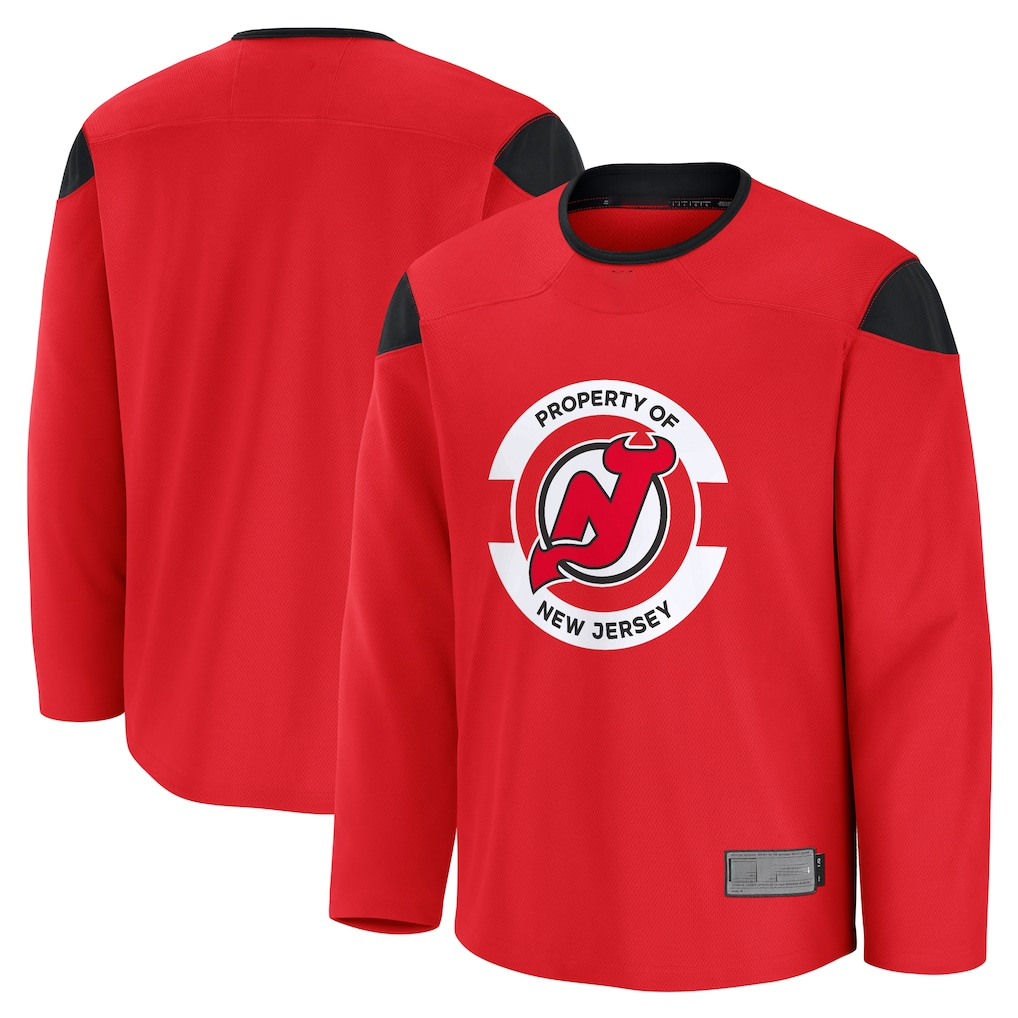 CAdoa N.Jersey Devils Red Practice Jerseys