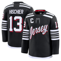 CAdoa N.Jersey Devils #13 Nico Hischier Black Alternate Premium Jerseys