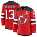 CAdoa N.Jersey Devils #13 Nico Hischier Red Home Premium Jerseys