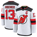 CAdoa N.Jersey Devils #13 Nico Hischier White Away Premium Jerseys