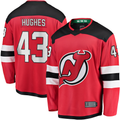 CAdoa N.Jersey Devils #43 Luke Hughes Red Home Breakaway Player Jerseys