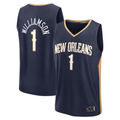 CAdoa NO.Pelicans #1 Zion Williamson Navy Fast Break Replica Player Stitched Jerseys- Icon Edition
