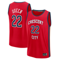 CAdoa NO.Pelicans #22 Derik Queen Red Fast Break Replica Player Stitched Jerseys- Statement Edition