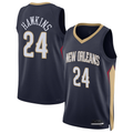 CAdoa NO.Pelicans #24 Jordan Hawkins Navy Swingman Stitched Jerseys- Icon Edition