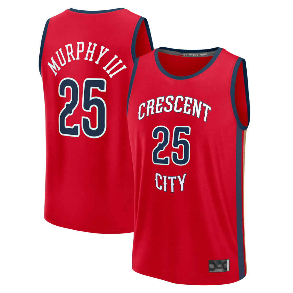 CAdoa NO.Pelicans #25 Trey Murphy III Red Fast Break Replica Player Stitched Jerseys- Statement Edition