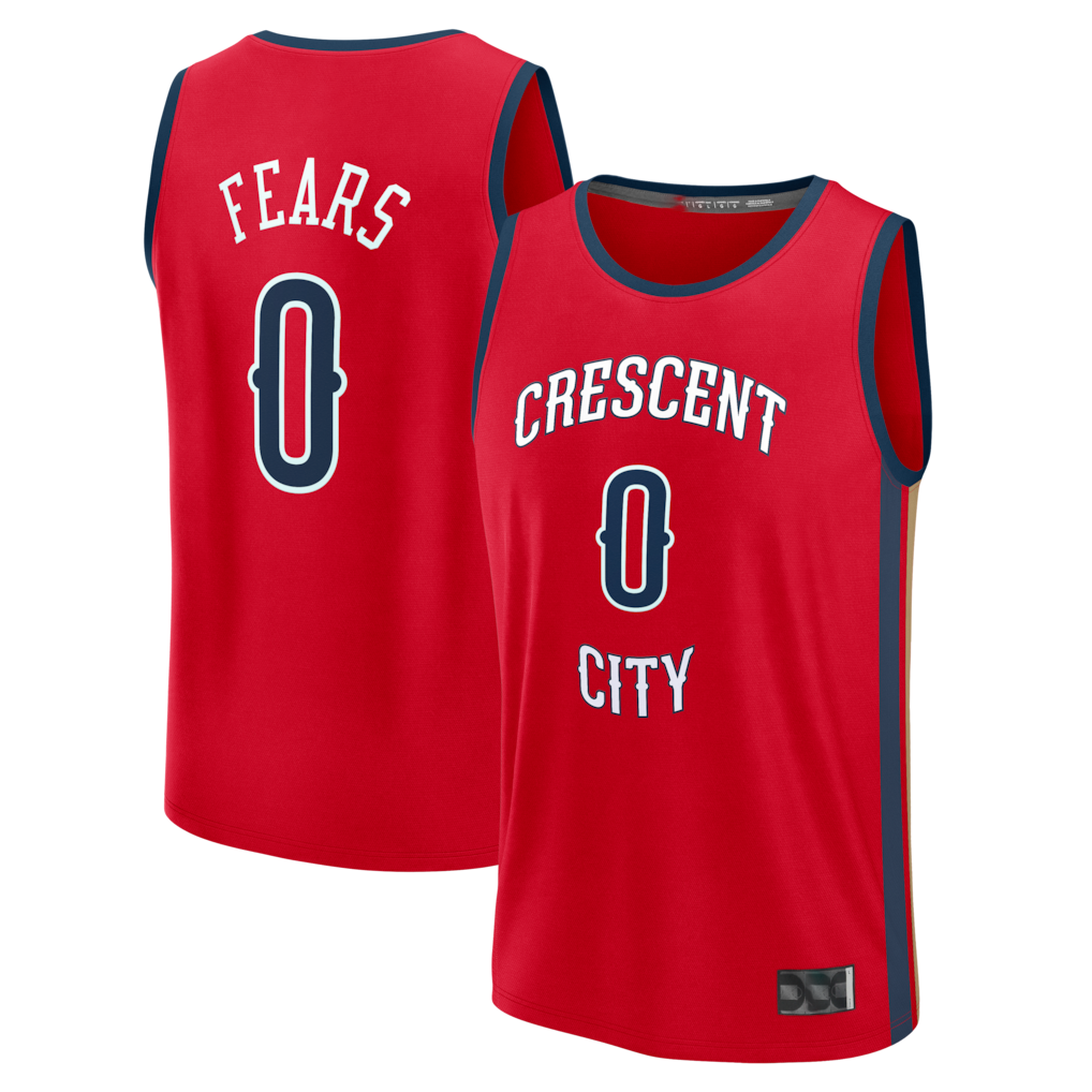 CAdoa NO.Pelicans #0 Jeremiah Fears Red Fast Break Replica Player Stitched Jerseys- Statement Edition