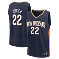 CAdoa NO.Pelicans #22 Derik Queen Navy Fast Break Replica Stitched Jerseys- Icon Edition