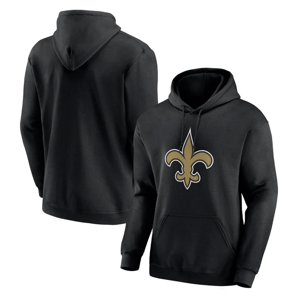 CAdoa NO.Saints Black Pullover Hoodies Limited Blank Player Stitched Jerseys
