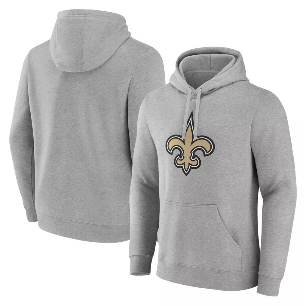 CAdoa NO.Saints Gray LOGO Pullover Hoodies Limited Blank Player Stitched Jerseys
