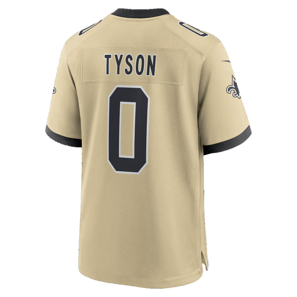 CAdoa NO.Saints #0 Jordyn Tyson Gold 2026 Draft First Round Pick No. 8 Alternate Game Stitched Jerseys