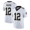 CAdoa NO.Saints #12 Chris Olave Player White Limited Vapor Untouchable Home Game Stitched Jerseys