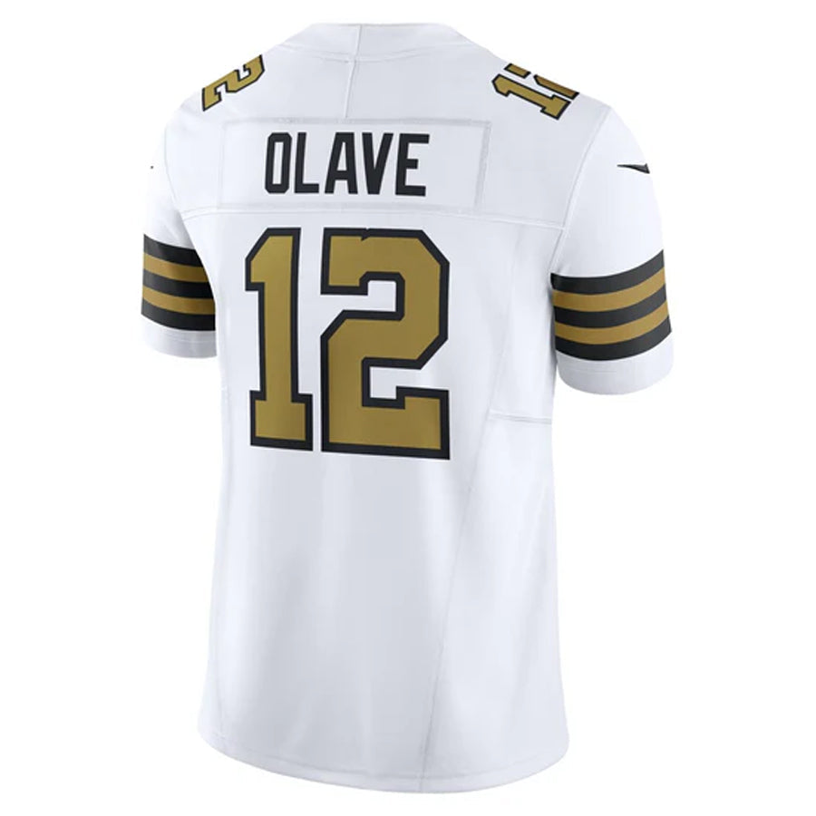 CAdoa NO.Saints #12 Chris Olave Player White Vapor Limited Stitched Jerseys