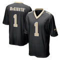 CAdoa NO.Saints #1 Kool-Aid McKinstry Player Black Home Game Stitched Jerseys