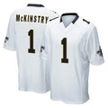 CAdoa NO.Saints #1 Kool-Aid McKinstry Player White Home Game Stitched Jerseys