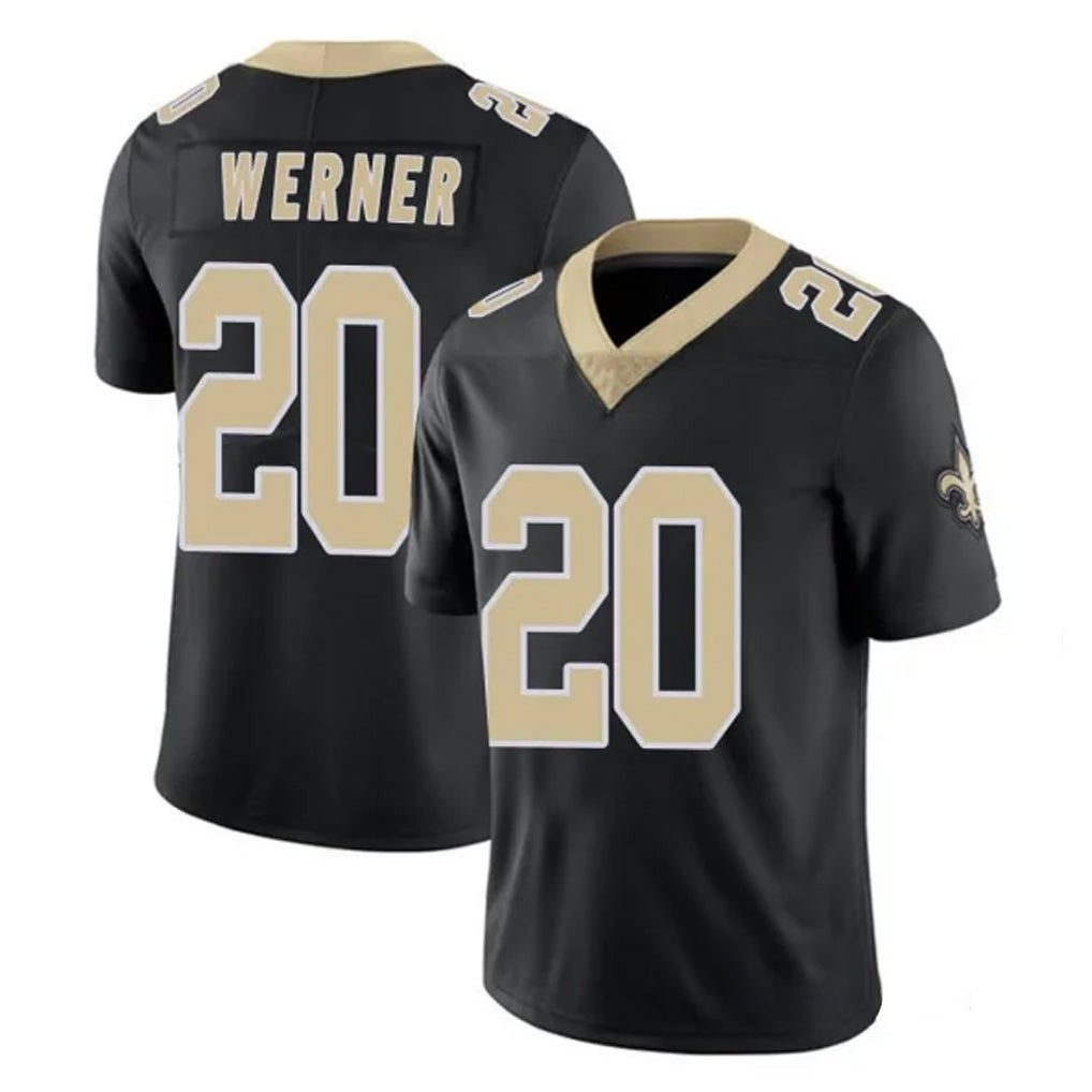 CAdoa NO.Saints #20 Pete Werner Player Black Limited Vapor Untouchable Home Game Stitched Jerseys