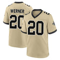 CAdoa NO.Saints #20 Pete Werner Player Gold Home Game Stitched Jerseys