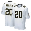 CAdoa NO.Saints #20 Pete Werner Player White Home Game Stitched Jerseys
