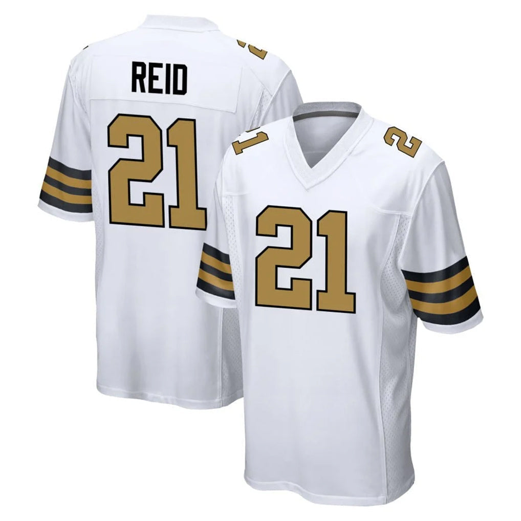 CAdoa NO.Saints #21 Justin Reid Player White Alternate Home Game Stitched Jerseys