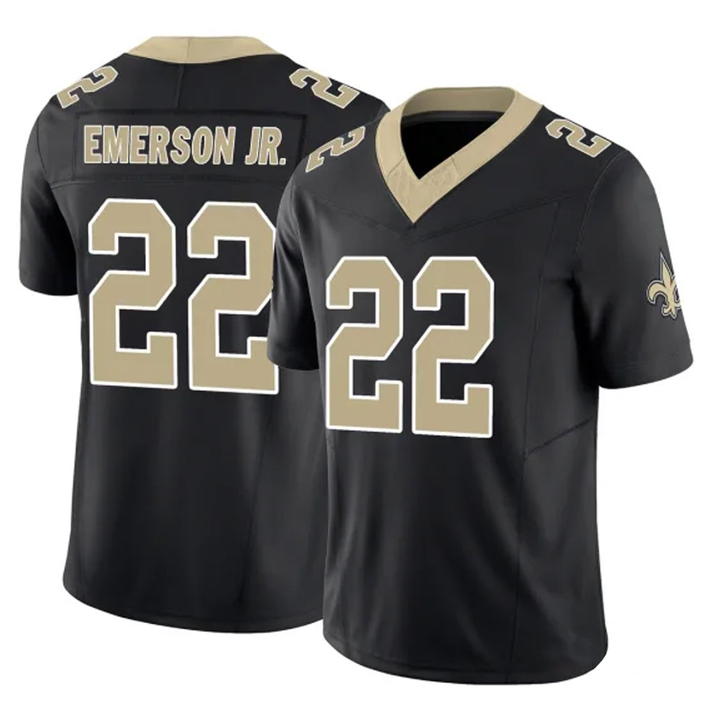 CAdoa NO.Saints #22 Martin Emerson Jr. Player Black Limited Vapor F.U.S.E. Home Game Stitched Jerseys