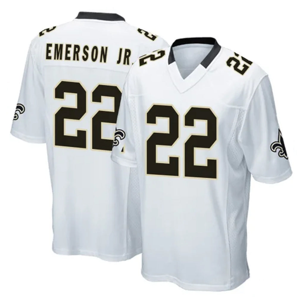 CAdoa NO.Saints #22 Martin Emerson Jr. Player White Home Game Stitched Jerseys