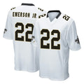 CAdoa NO.Saints #22 Martin Emerson Jr. Player White Home Game Stitched Jerseys