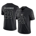 CAdoa NO.Saints #23 Julian Blackmon Player Black Limited Reflective Home Game Stitched Jerseys